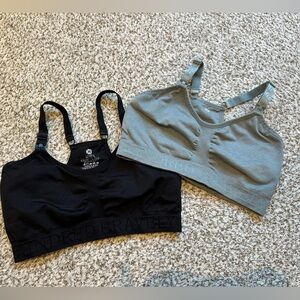 Kindred Bravely Nursing Bras - Black and Gray